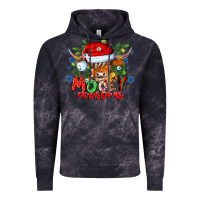 Cloud Black Mooey Christmas Vintage Hoodie - CowhideDigitalArt