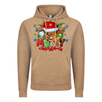 Vintage Coffee Mooey Christmas Vintage Hoodie - CowhideDigitalArt