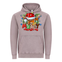 Vintage Zinc Mooey Christmas Vintage Hoodie - CowhideDigitalArt
