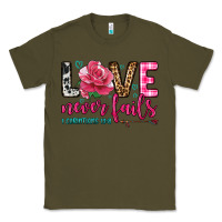 Army Green love never fails Classic Tee - OliviaCreatesArt