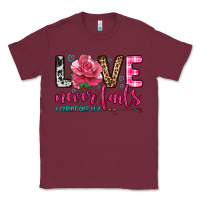 Burgundy love never fails Classic Tee - OliviaCreatesArt