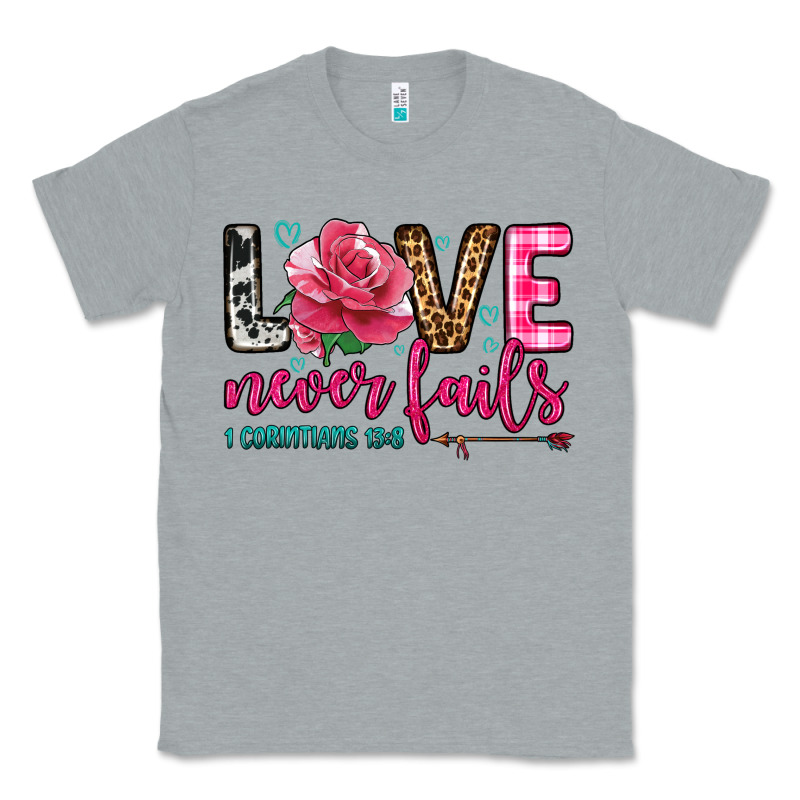 Love Never Fails Classic Tee by OliviaCreatesArt | Teevron