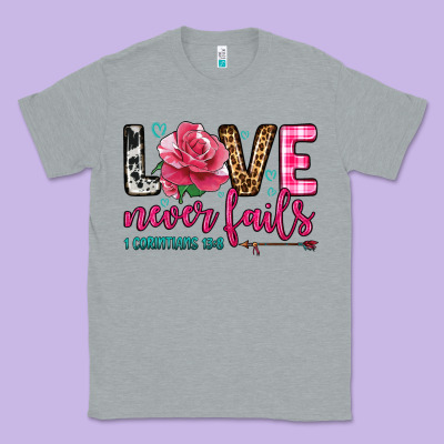Love Never Fails Classic Tee Designed By Oliviacreatesart