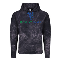Cloud Black benetton rugby Vintage Hoodie - linhVisuals