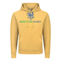 Vintage Mustard benetton rugby Vintage Hoodie - linhVisuals