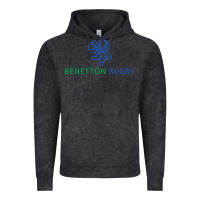 Vintage Black benetton rugby Vintage Hoodie - linhVisuals