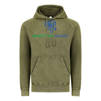 Vintage Olive benetton rugby Vintage Hoodie - linhVisuals