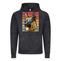 Vintage Black retro vintage german shepherd german shepherd dog gift Vintage Hoodie - linhVisuals