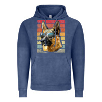 Vintage Denim retro vintage german shepherd german shepherd dog gift Vintage Hoodie - linhVisuals