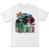 White Easter Day Monster truck Easter egg crusher Premium Tee - OliviaCreatesArt