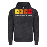 Vintage Black sarcasm elements of humor periodic table graphic Vintage Hoodie - linhVisuals