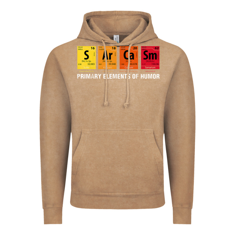 Sarcasm Elements Of Humor Periodic Table Graphic Vintage Hoodie by linhVisuals | Teevron