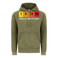 Vintage Olive sarcasm elements of humor periodic table graphic Vintage Hoodie - linhVisuals