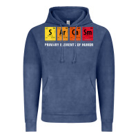 Vintage Denim sarcasm elements of humor periodic table graphic Vintage Hoodie - linhVisuals