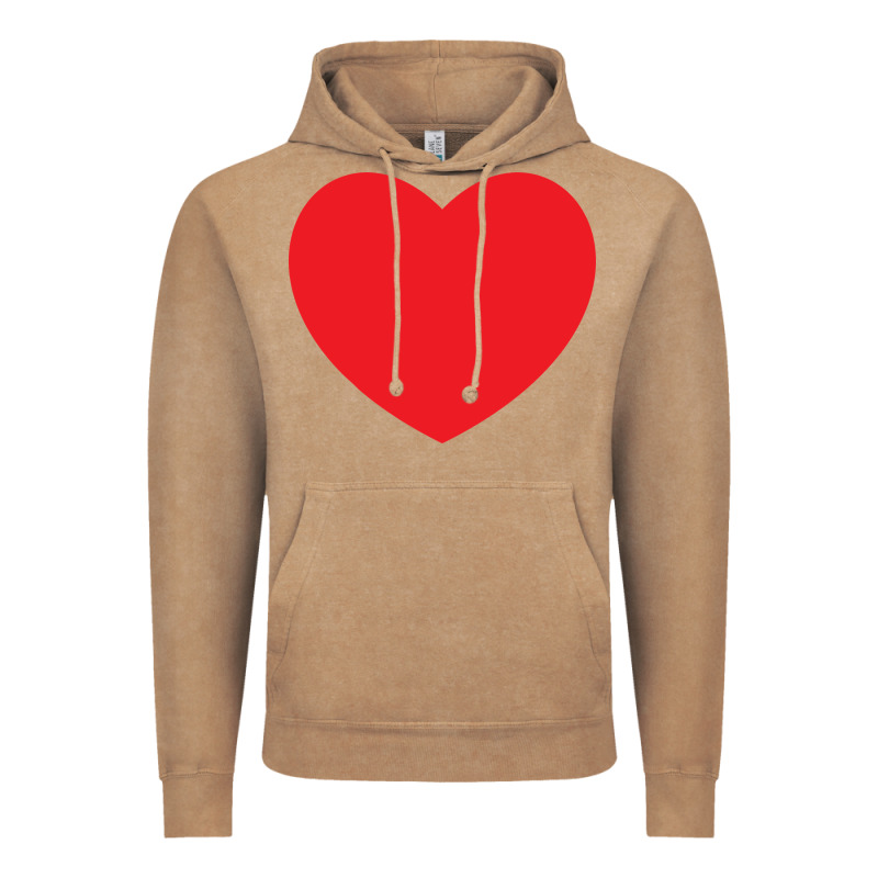 Big Heart Vintage Hoodie by linhVisuals | Teevron