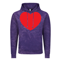 Cloud Purple big heart Vintage Hoodie - linhVisuals