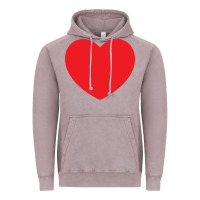 Vintage Zinc big heart Vintage Hoodie - linhVisuals