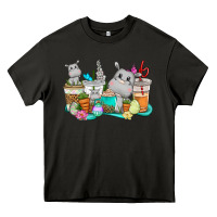 Asphalt Easter Hippopotamus coffee cups Easter Day Heavy Core Tee - CowGirlArtShop