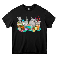 Black Easter Hippopotamus coffee cups Easter Day Heavy Core Tee - CowGirlArtShop