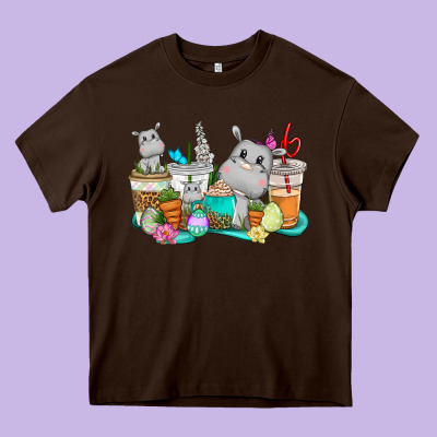 Easter Hippopotamus Coffee Cups Easter Day Heavy Core Tee Designed By Cowgirlartshop