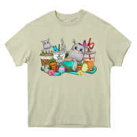 Mossy Easter Hippopotamus coffee cups Easter Day Heavy Core Tee - CowGirlArtShop