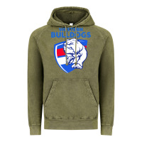 Vintage Olive western bulldogs Vintage Hoodie - linhVisuals