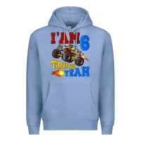 Colony Blue i'am six truck yeah Premium Hoodie - Artiststas