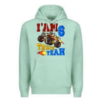 Seafoam i'am six truck yeah Premium Hoodie - Artiststas