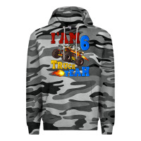 Slate Camo i'am six truck yeah Premium Hoodie - Artiststas