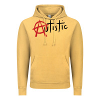 Vintage Mustard autistic punk Vintage Hoodie - linhVisuals