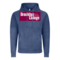 Vintage Denim Brooklyn College Vintage Hoodie - linhVisuals