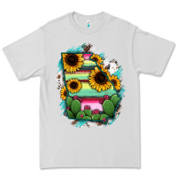 Dove Grey Georgia Map Sunflower Cactus Serape Premium Tee - RanaPortraitStore