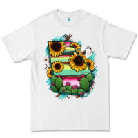White Georgia Map Sunflower Cactus Serape Premium Tee - RanaPortraitStore