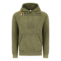 Vintage Olive SUNY Buffalo State College Vintage Hoodie - linhVisuals