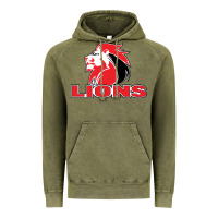 Vintage Olive lions rugby super league Vintage Hoodie - linhVisuals