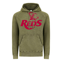 Vintage Olive queensland reds rugby super league Vintage Hoodie - linhVisuals