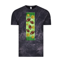 American Football With Lightning Bolt  Pen Wrap Vintage Tee | Teevron