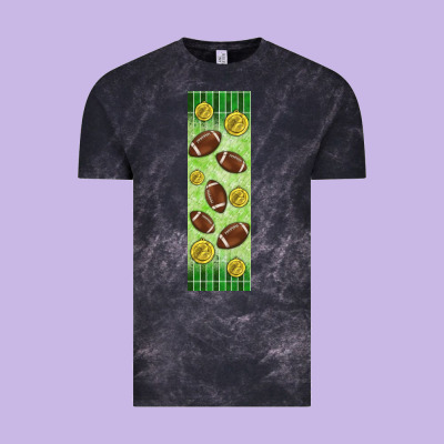 American Football With Lightning Bolt  Pen Wrap Vintage Tee Designed By Bundleandbundleshop
