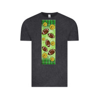 Vintage Black american football with lightning bolt  pen wrap Vintage Tee - BundleAndBundleShop