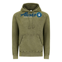 Vintage Olive alaska eskimo Vintage Hoodie - linhVisuals