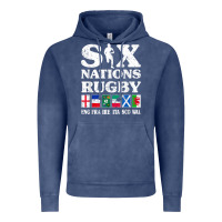 Vintage Denim rugby 6 nations england france ireland italy scotland wales t shirt Vintage Hoodie - linhVisuals