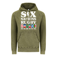 Vintage Olive rugby 6 nations england france ireland italy scotland wales t shirt Vintage Hoodie - linhVisuals