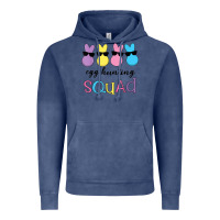 Vintage Denim easter egg hunting squad kindergarten squad girls boys kids Vintage Hoodie - linhVisuals