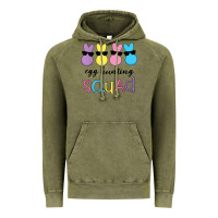 Vintage Olive easter egg hunting squad kindergarten squad girls boys kids Vintage Hoodie - linhVisuals
