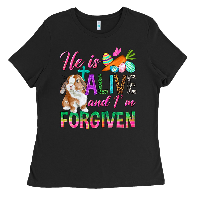 He Is Alive And I'm Forgiven Ladies Tee by BundleAndBundleShop | Teevron