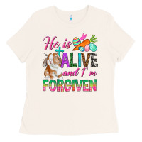Bone He Is Alive And I'm Forgiven Ladies Tee - BundleAndBundleShop
