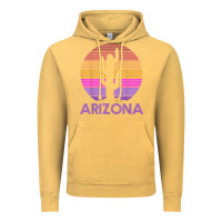 Vintage Mustard arizona   vintage retro cactus souvenir gift t shirt Vintage Hoodie - linhVisuals