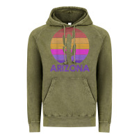 Vintage Olive arizona   vintage retro cactus souvenir gift t shirt Vintage Hoodie - linhVisuals