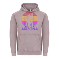 Vintage Zinc arizona   vintage retro cactus souvenir gift t shirt Vintage Hoodie - linhVisuals