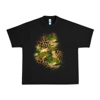 Black camouflage and leopard patch  1 Urban Heavy Tee - BundleAndBundleShop